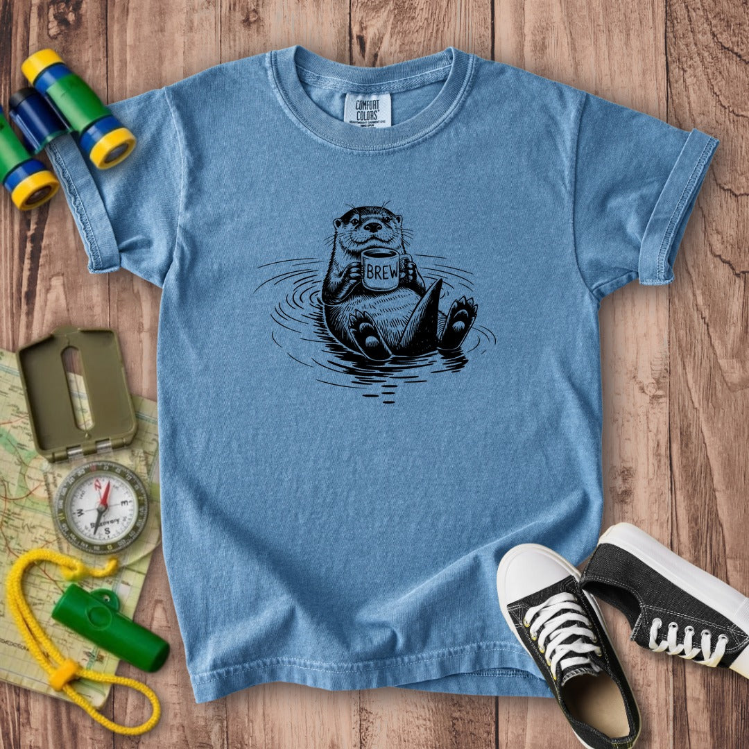 The Hoptimist Otter Kids Cotton T-Shirt