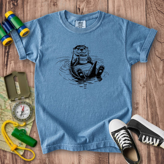The Hoptimist Otter Kids Cotton T-Shirt