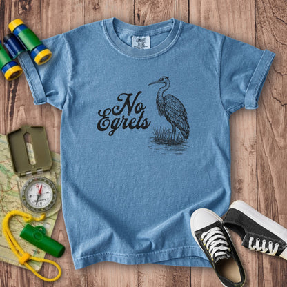 No Egrets Kids Cotton T-Shirt