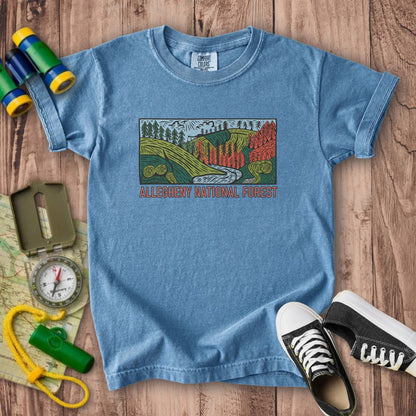 Allegheny National Forest Kids Cotton T-Shirt
