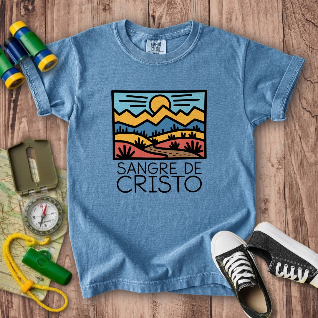 Sangre De Cristo Mountains Kids Cotton T-Shirt