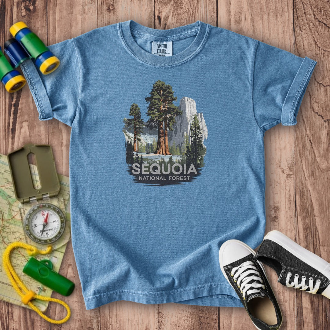 Sequoia National Forest Kids Cotton T-Shirt