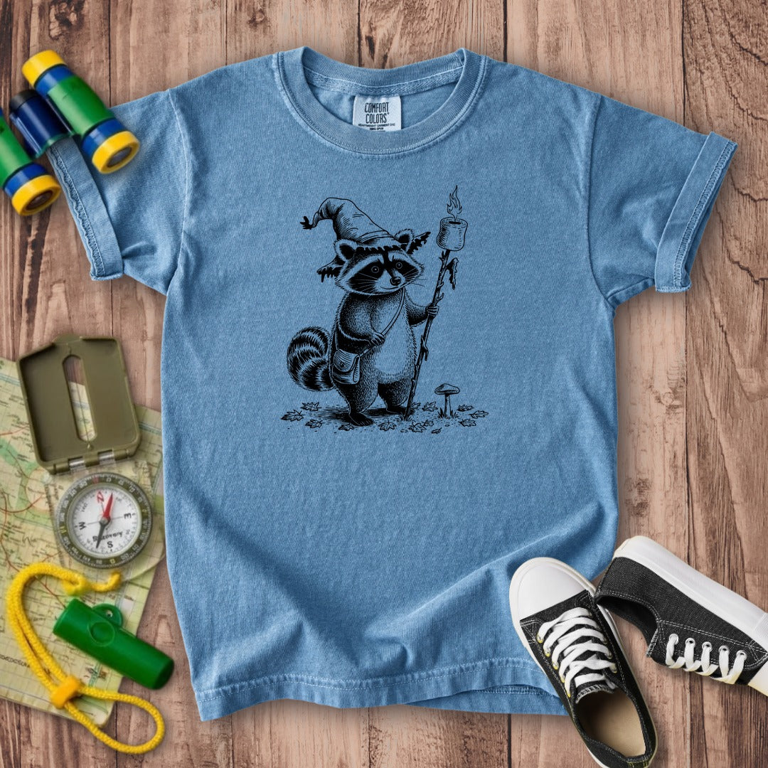The S'morecerer Raccoon Kids Cotton T-Shirt