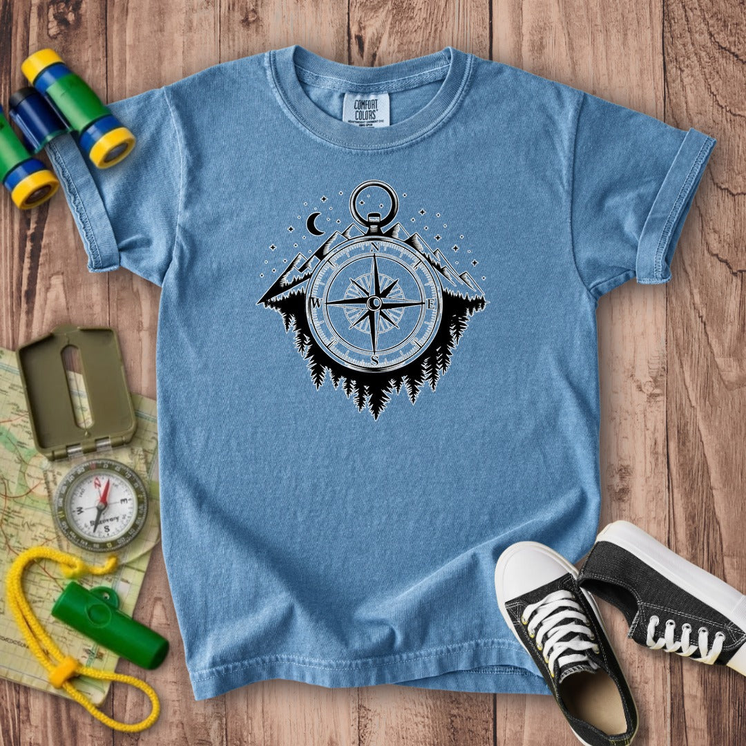 Navigate the Mountains Kids Cotton T-Shirt