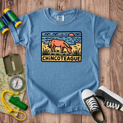 Chincoteague National Wildlife Refuge Kids Cotton T-Shirt