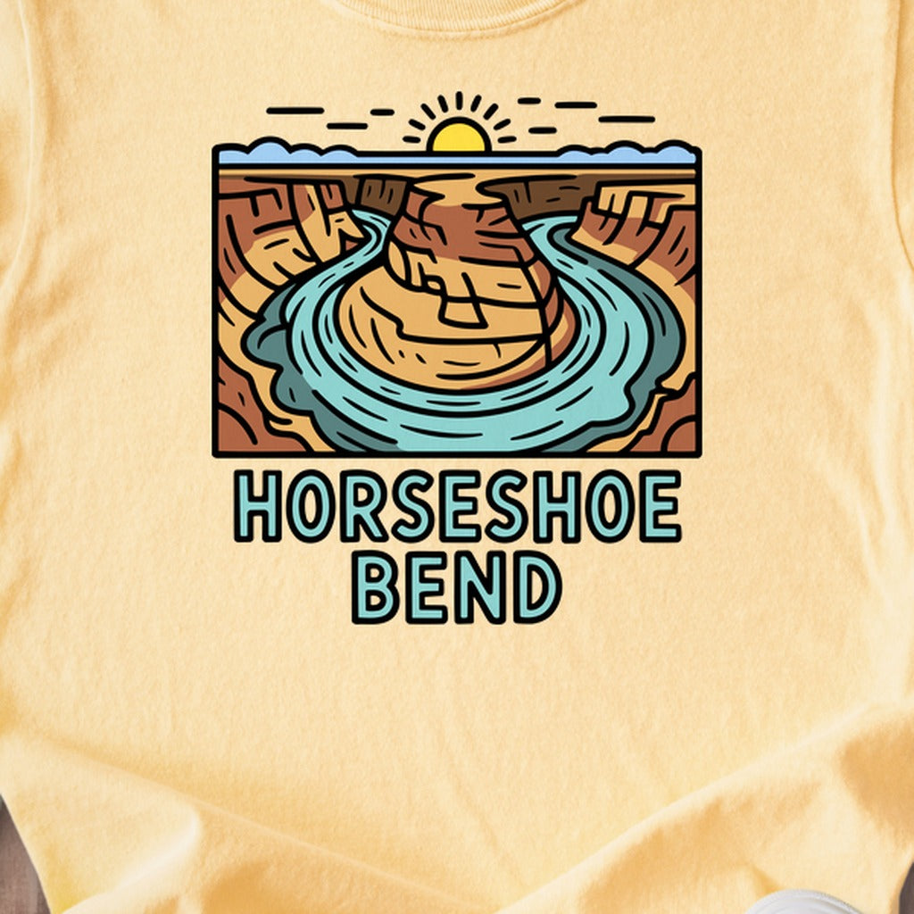 Horseshoe Bend Glen Canyon Kids Cotton T-Shirt