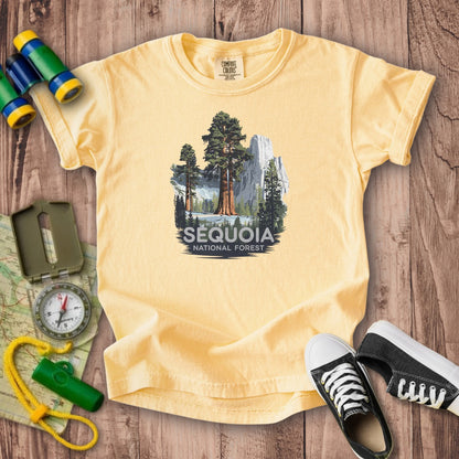 Sequoia National Forest Kids Cotton T-Shirt