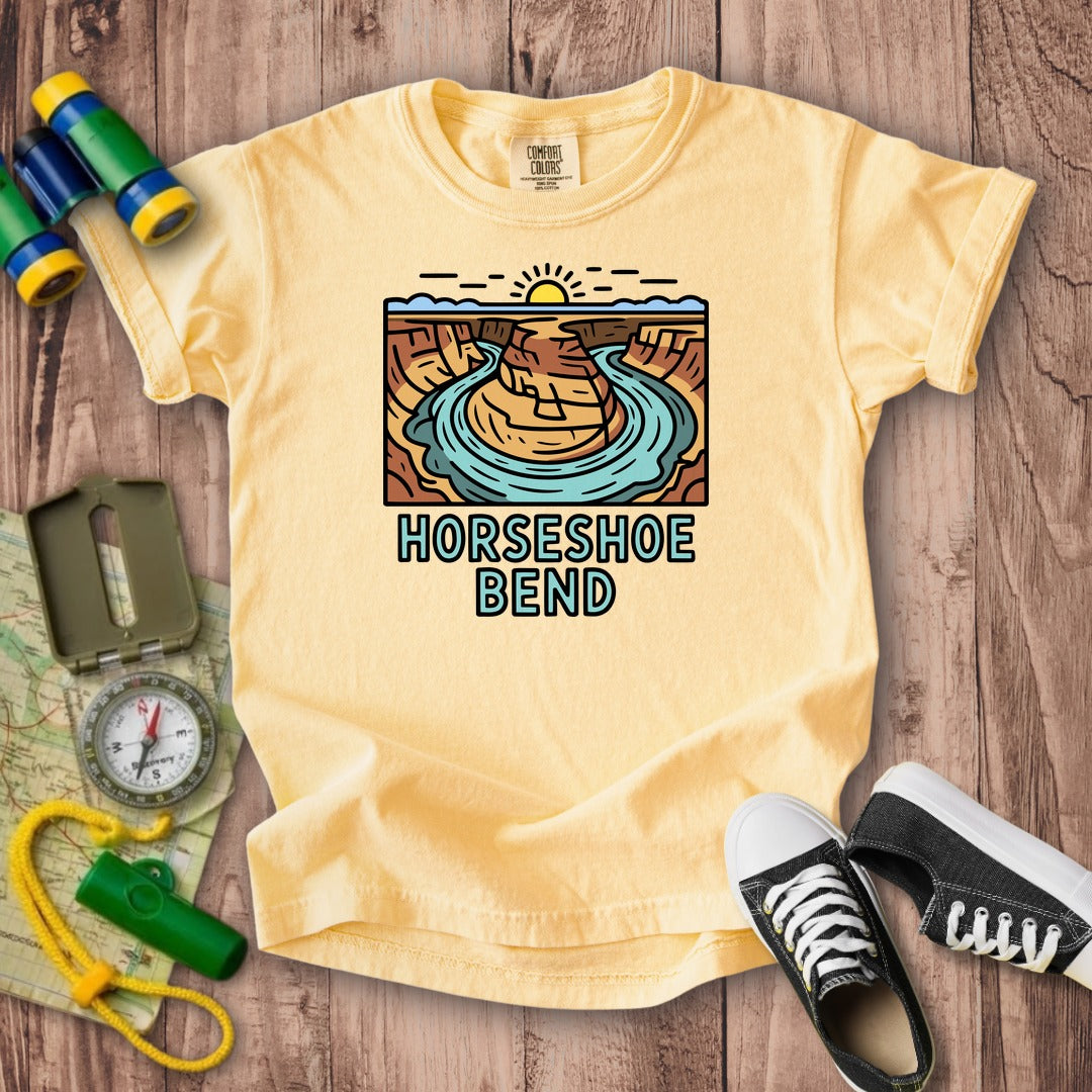 Horseshoe Bend Glen Canyon Kids Cotton T-Shirt