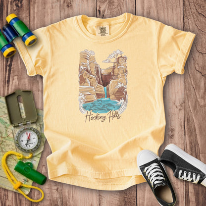 Hocking Hills State Park Kids Cotton T-Shirt