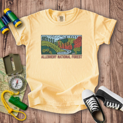 Allegheny National Forest Kids Cotton T-Shirt