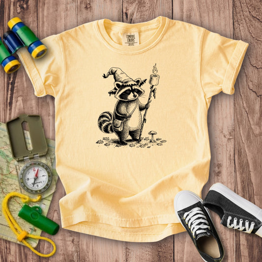 The S'morecerer Raccoon Kids Cotton T-Shirt