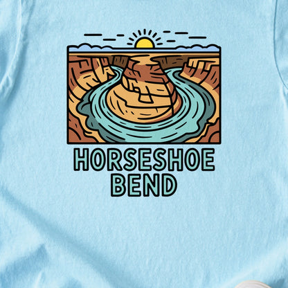 Horseshoe Bend Glen Canyon Kids Cotton T-Shirt