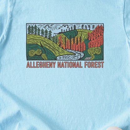 Allegheny National Forest Kids Cotton T-Shirt