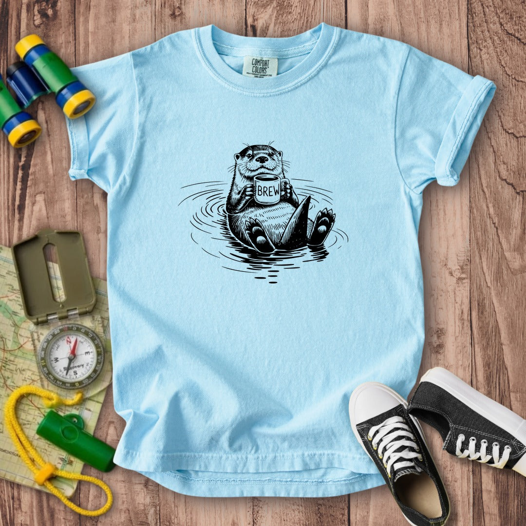 The Hoptimist Otter Kids Cotton T-Shirt
