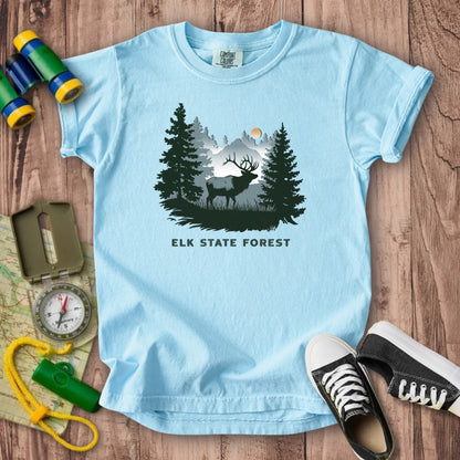 Elk State Forest Kids Cotton T-Shirt