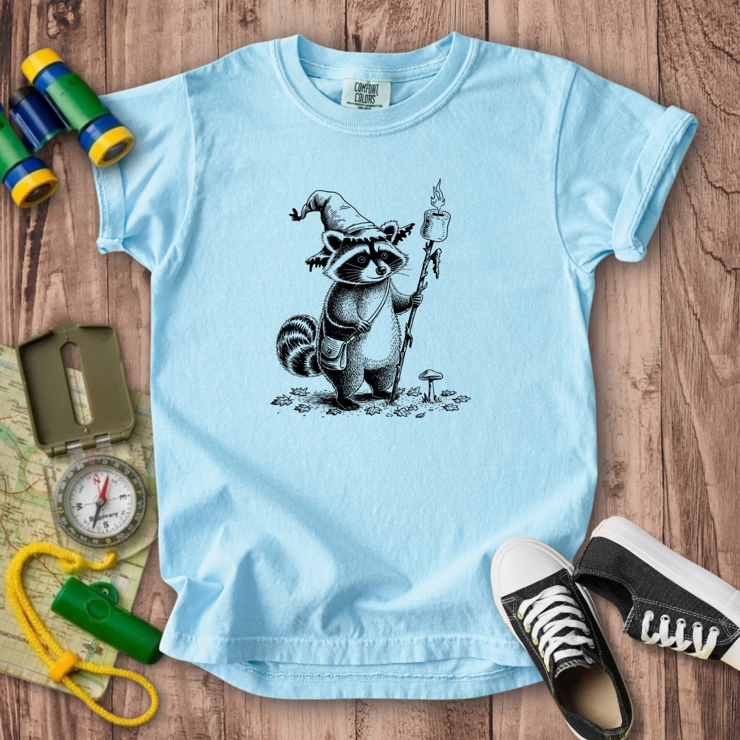 The S'morecerer Raccoon Kids Cotton T-Shirt