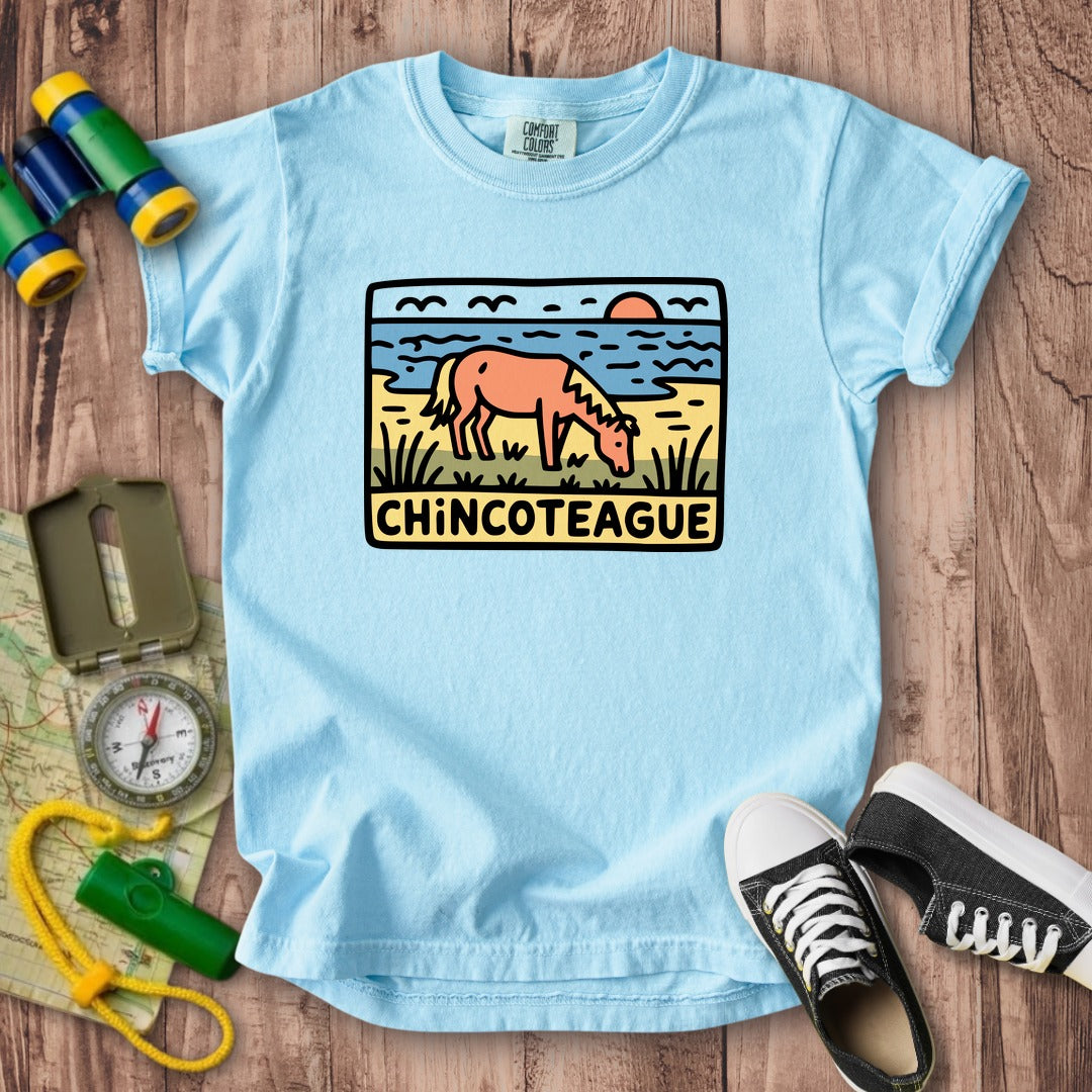 Chincoteague National Wildlife Refuge Kids Cotton T-Shirt
