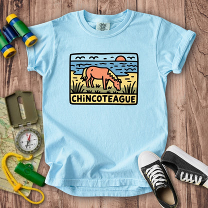 Chincoteague National Wildlife Refuge Kids Cotton T-Shirt