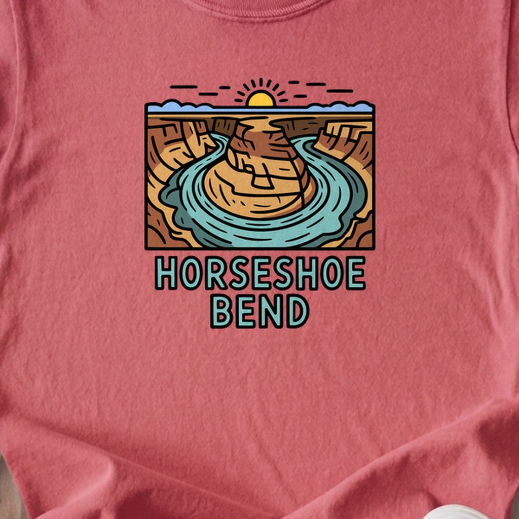 Horseshoe Bend Glen Canyon Kids Cotton T-Shirt