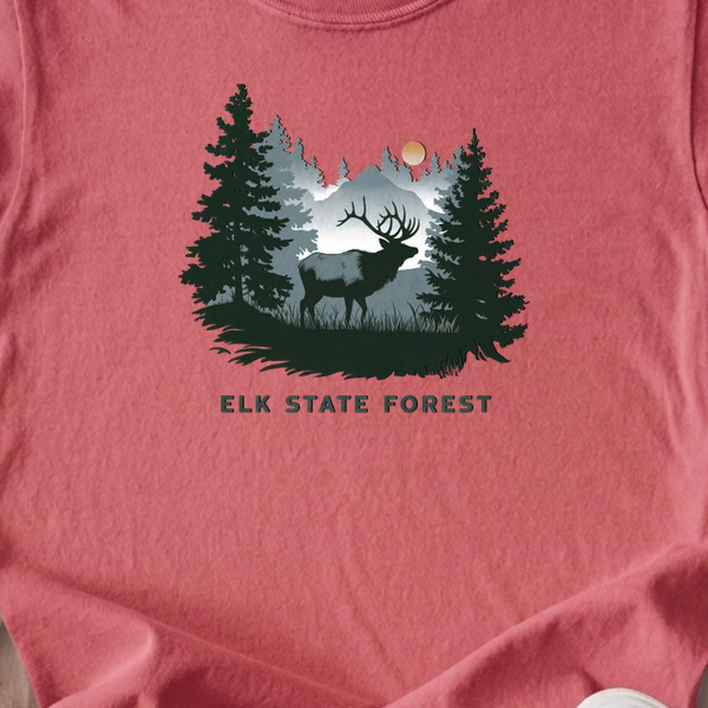 Elk State Forest Kids Cotton T-Shirt