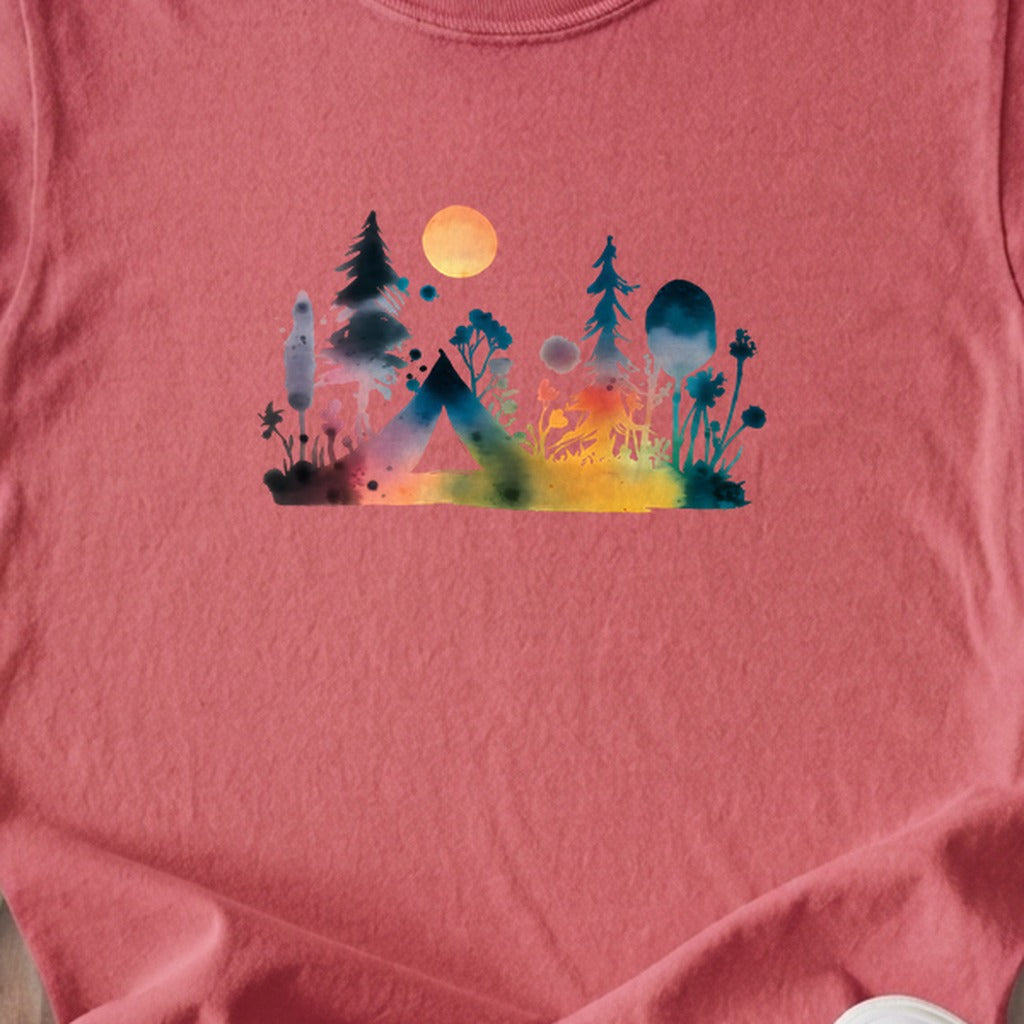 Watercolor Wildflower Retreat Kids Cotton T-Shirt