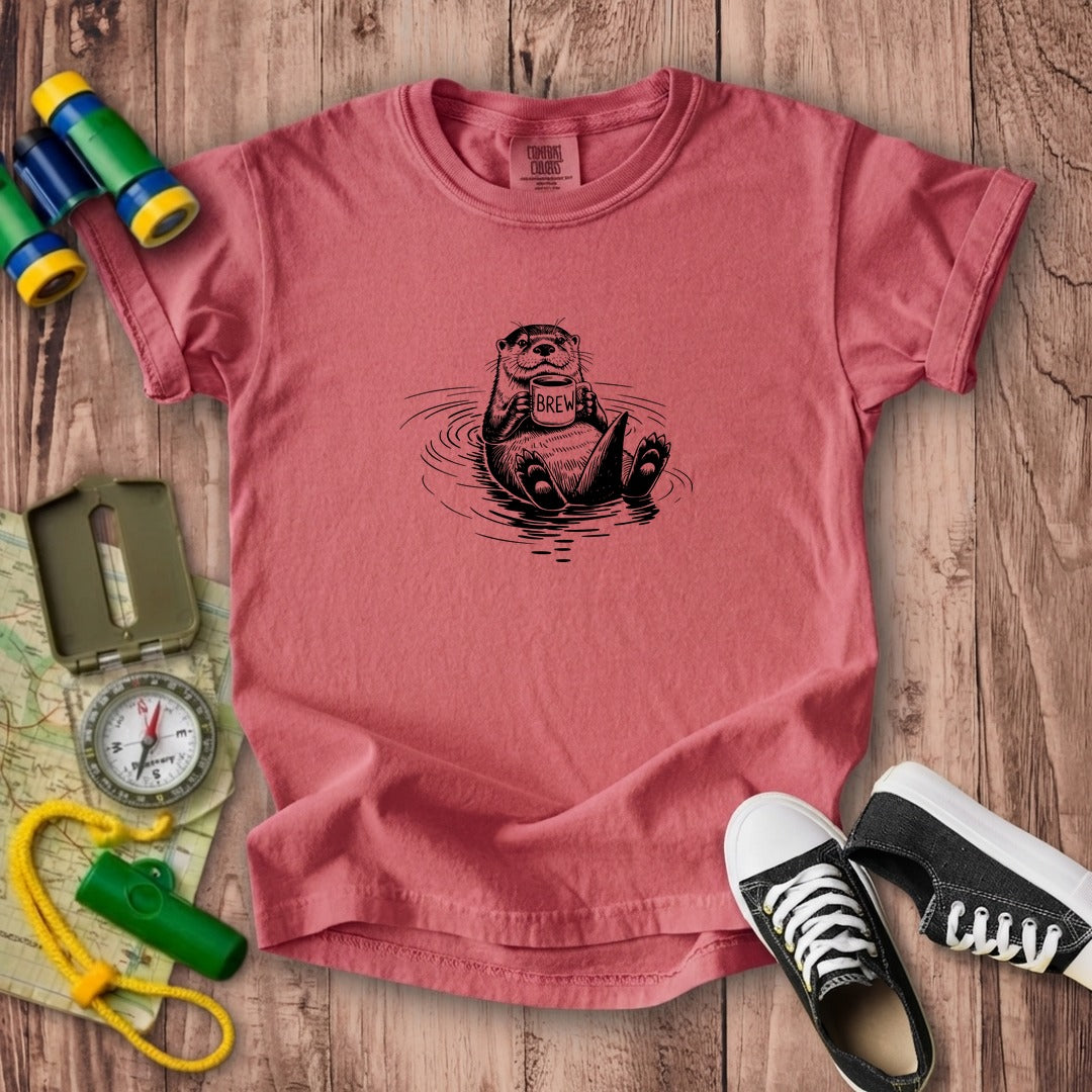 The Hoptimist Otter Kids Cotton T-Shirt