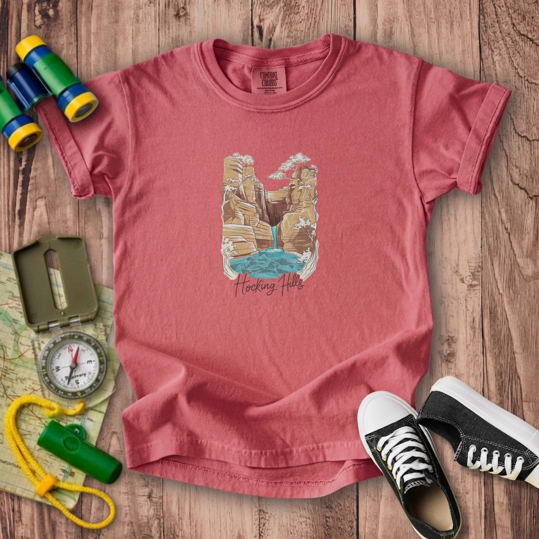 Hocking Hills State Park Kids Cotton T-Shirt