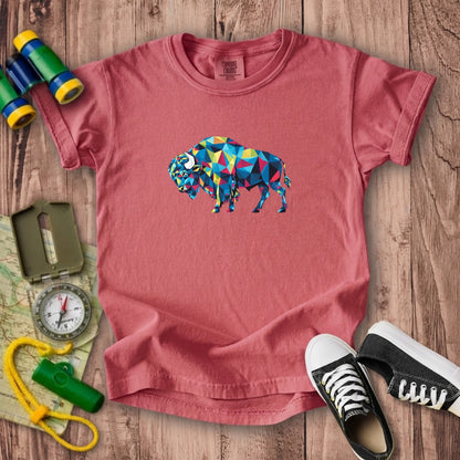 Buffalo Mosaic Kids Cotton T-Shirt
