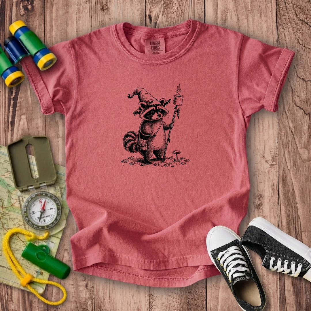 The S'morecerer Raccoon Kids Cotton T-Shirt