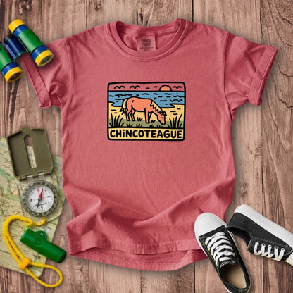 Chincoteague National Wildlife Refuge Kids Cotton T-Shirt