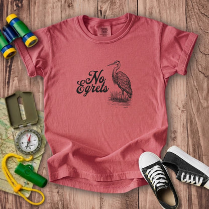 No Egrets Kids Cotton T-Shirt