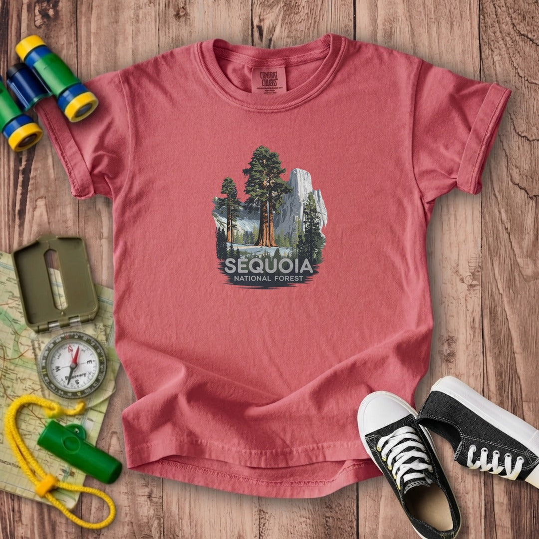 Sequoia National Forest Kids Cotton T-Shirt