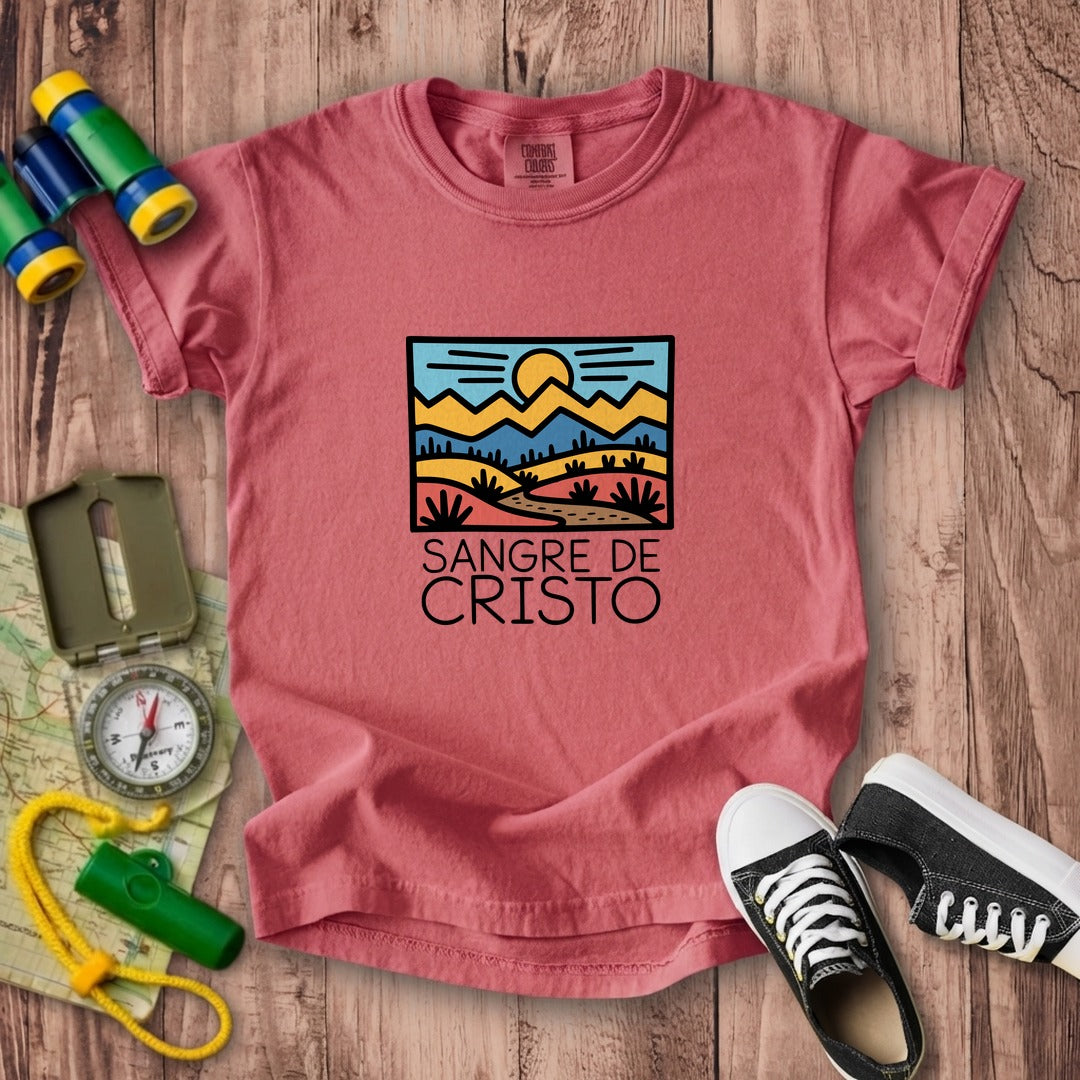 Sangre De Cristo Mountains Kids Cotton T-Shirt