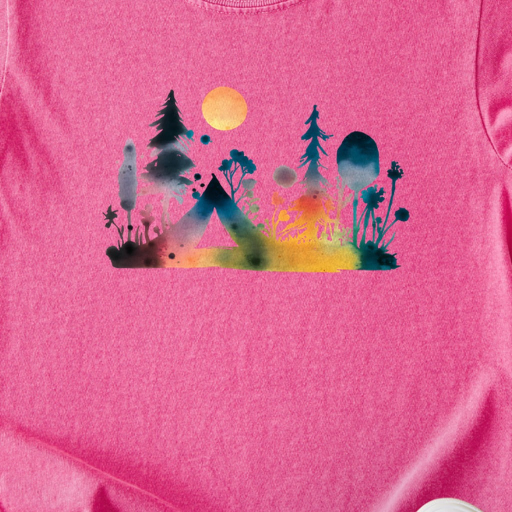 Watercolor Wildflower Retreat Kids Cotton T-Shirt
