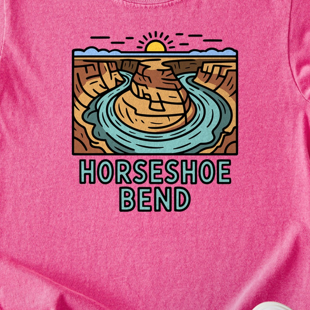 Horseshoe Bend Glen Canyon Kids Cotton T-Shirt
