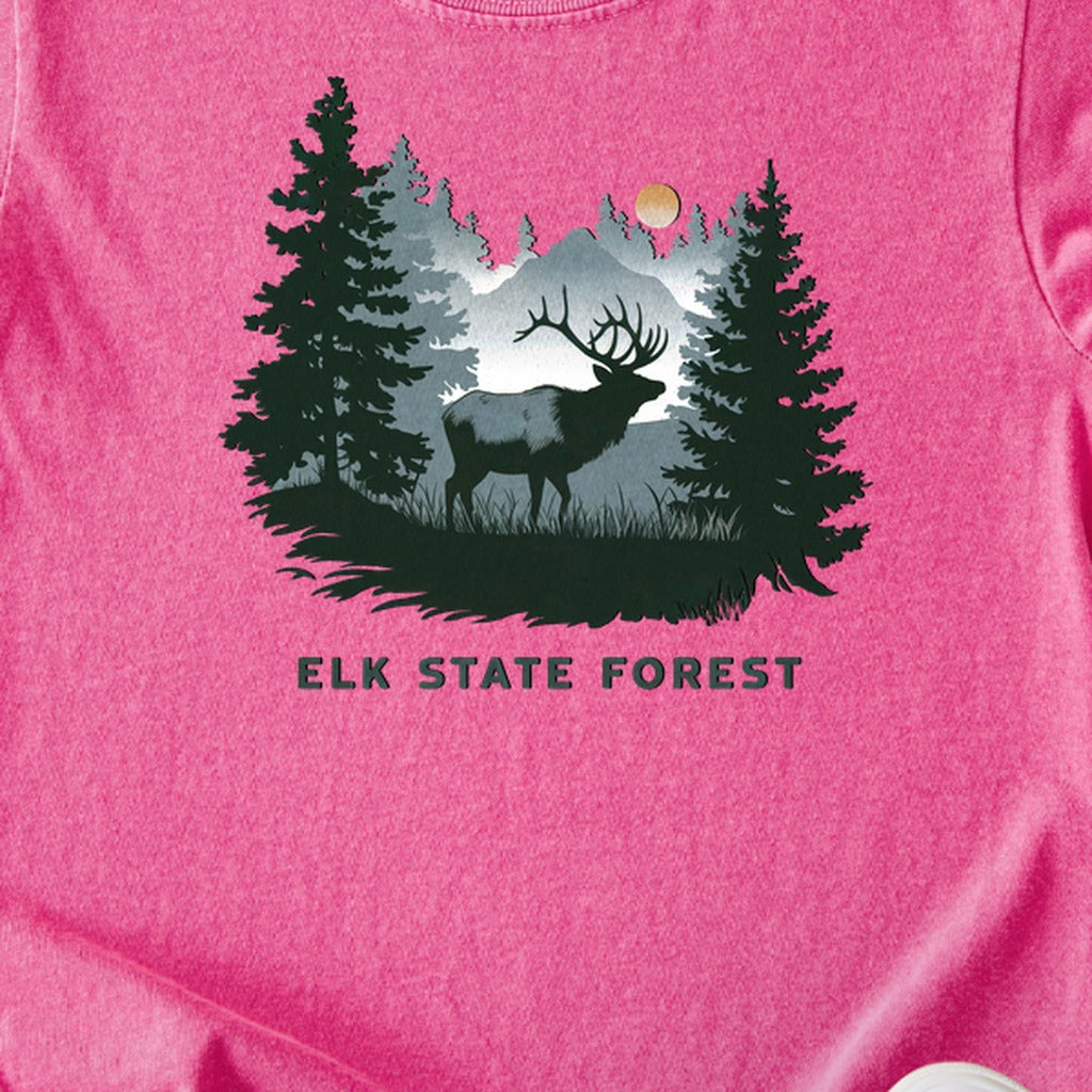 Elk State Forest Kids Cotton T-Shirt