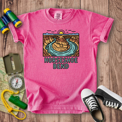 Horseshoe Bend Glen Canyon Kids Cotton T-Shirt