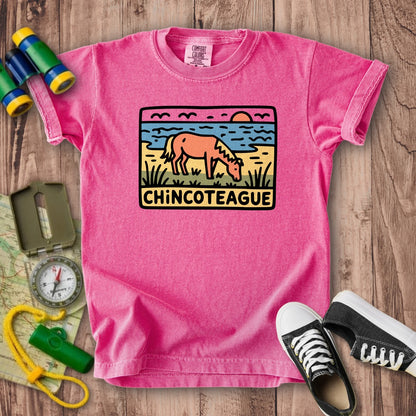 Chincoteague National Wildlife Refuge Kids Cotton T-Shirt