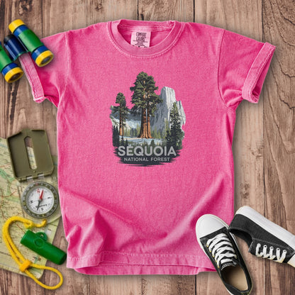 Sequoia National Forest Kids Cotton T-Shirt