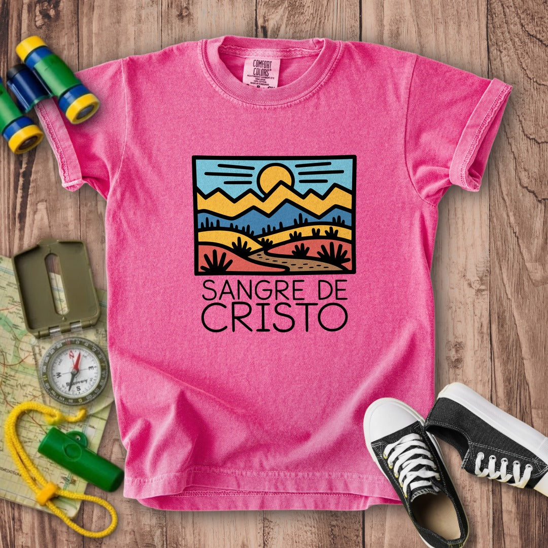 Sangre De Cristo Mountains Kids Cotton T-Shirt
