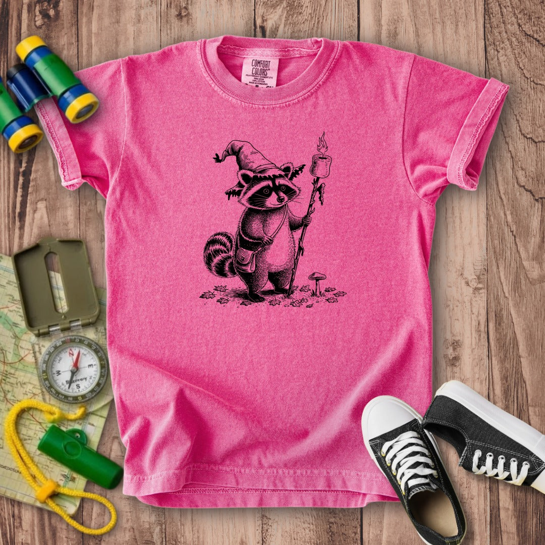 The S'morecerer Raccoon Kids Cotton T-Shirt