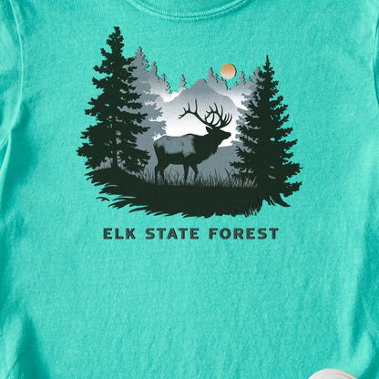 Elk State Forest Kids Cotton T-Shirt
