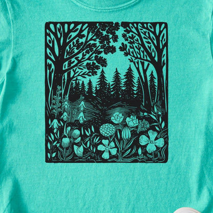 Forest Bloom Kids Cotton T-Shirt