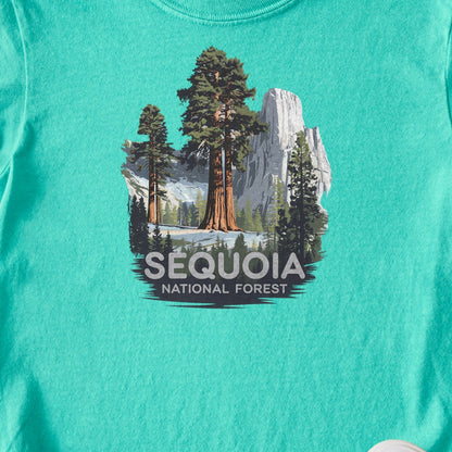 Sequoia National Forest Kids Cotton T-Shirt