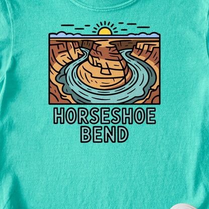 Horseshoe Bend Glen Canyon Kids Cotton T-Shirt