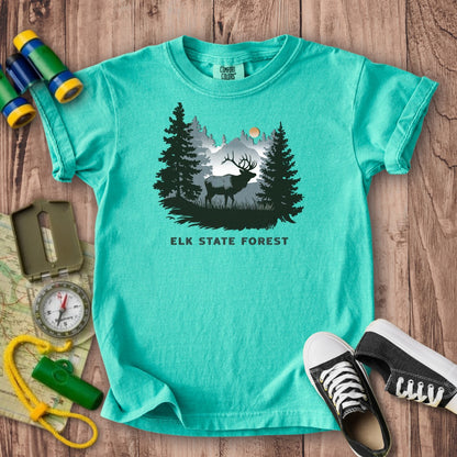 Elk State Forest Kids Cotton T-Shirt