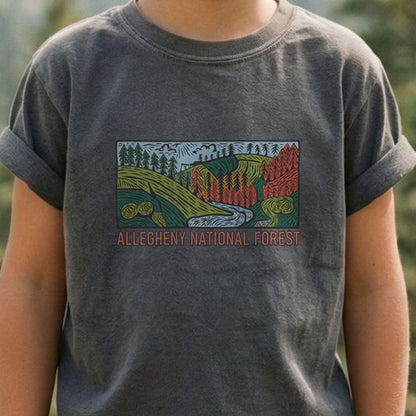 Allegheny National Forest Kids Cotton T-Shirt