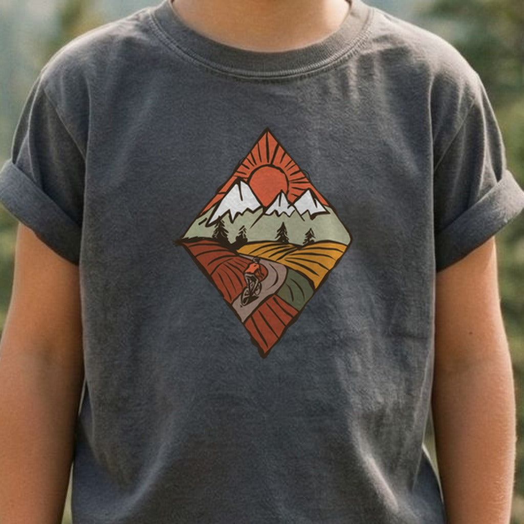 Pedal to the Peaks Kids Cotton T-Shirt