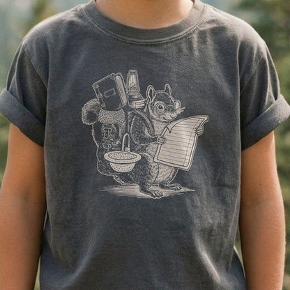 The Packademic Squirrel Kids Cotton T-Shirt