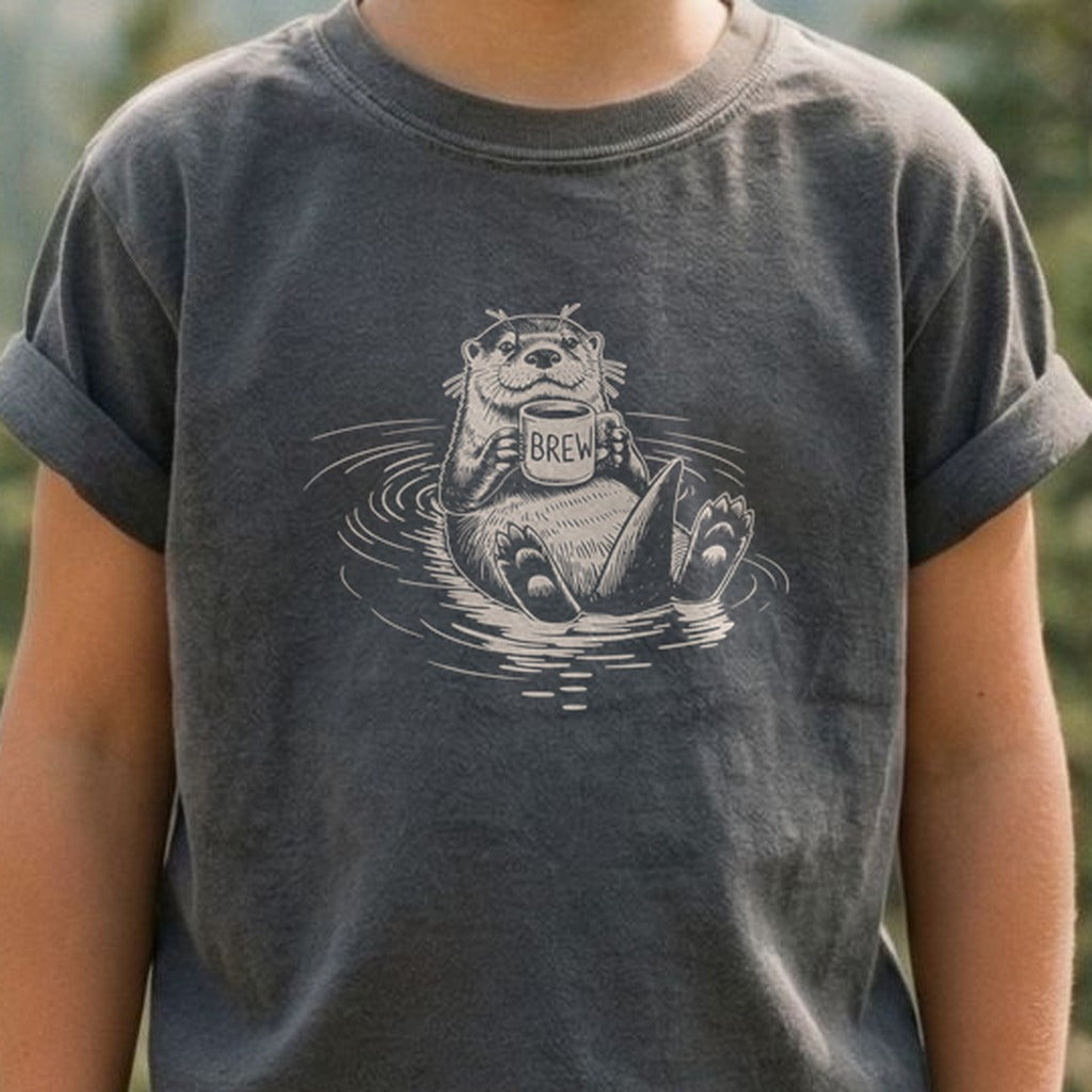 The Hoptimist Otter Kids Cotton T-Shirt